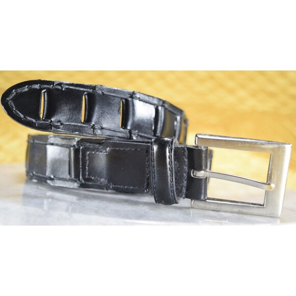 Accessories - The Ritz Accessories Collection Size M Black Leather Fully Adjustable Belt